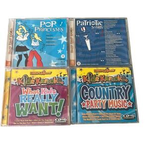 Kids Karaoke Party Music Bundle of 4 CD’s
